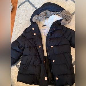 18-24 month toddler girls Old Navy puffer fleece lined